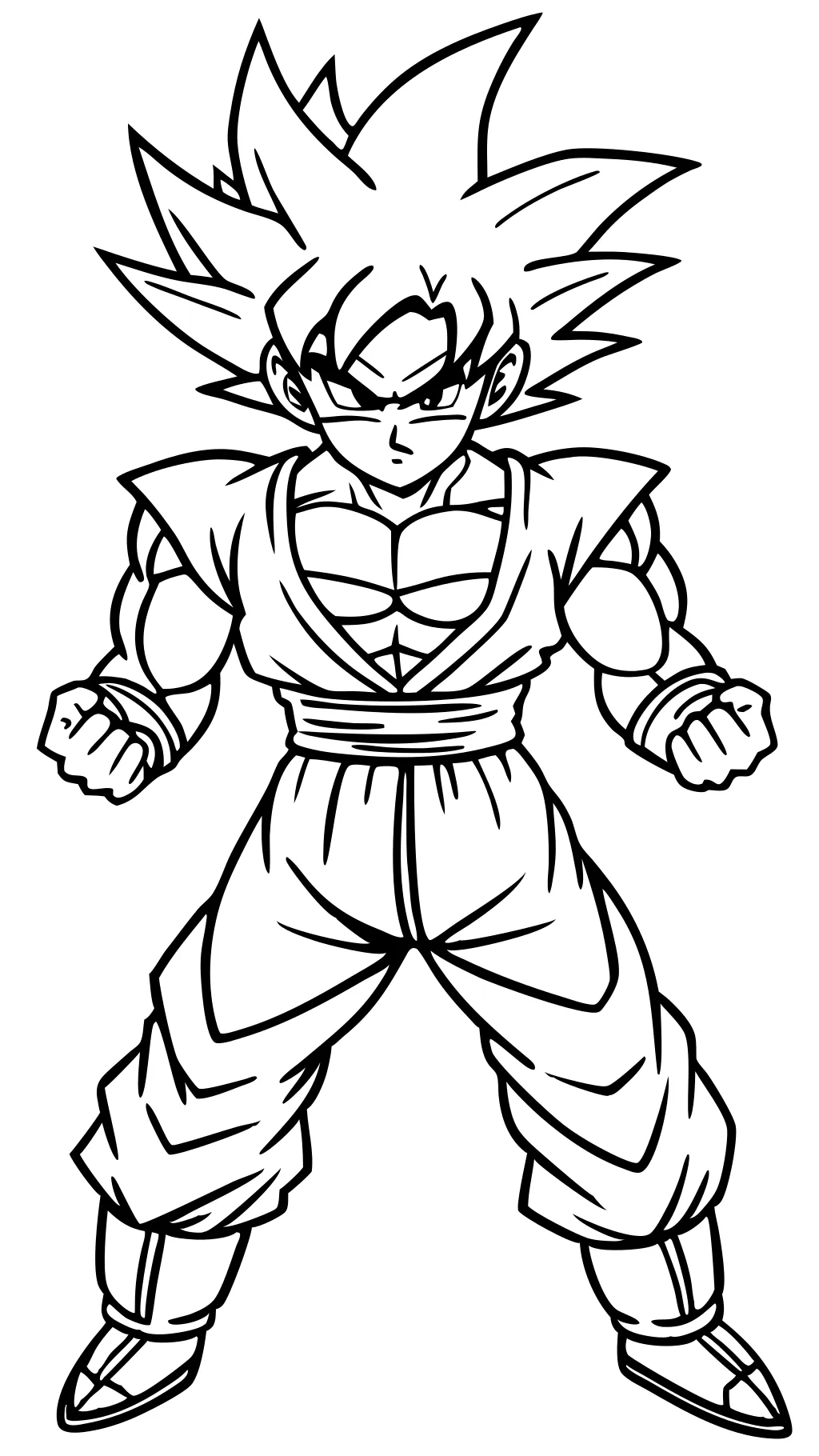 coloriage goku dragon ball z